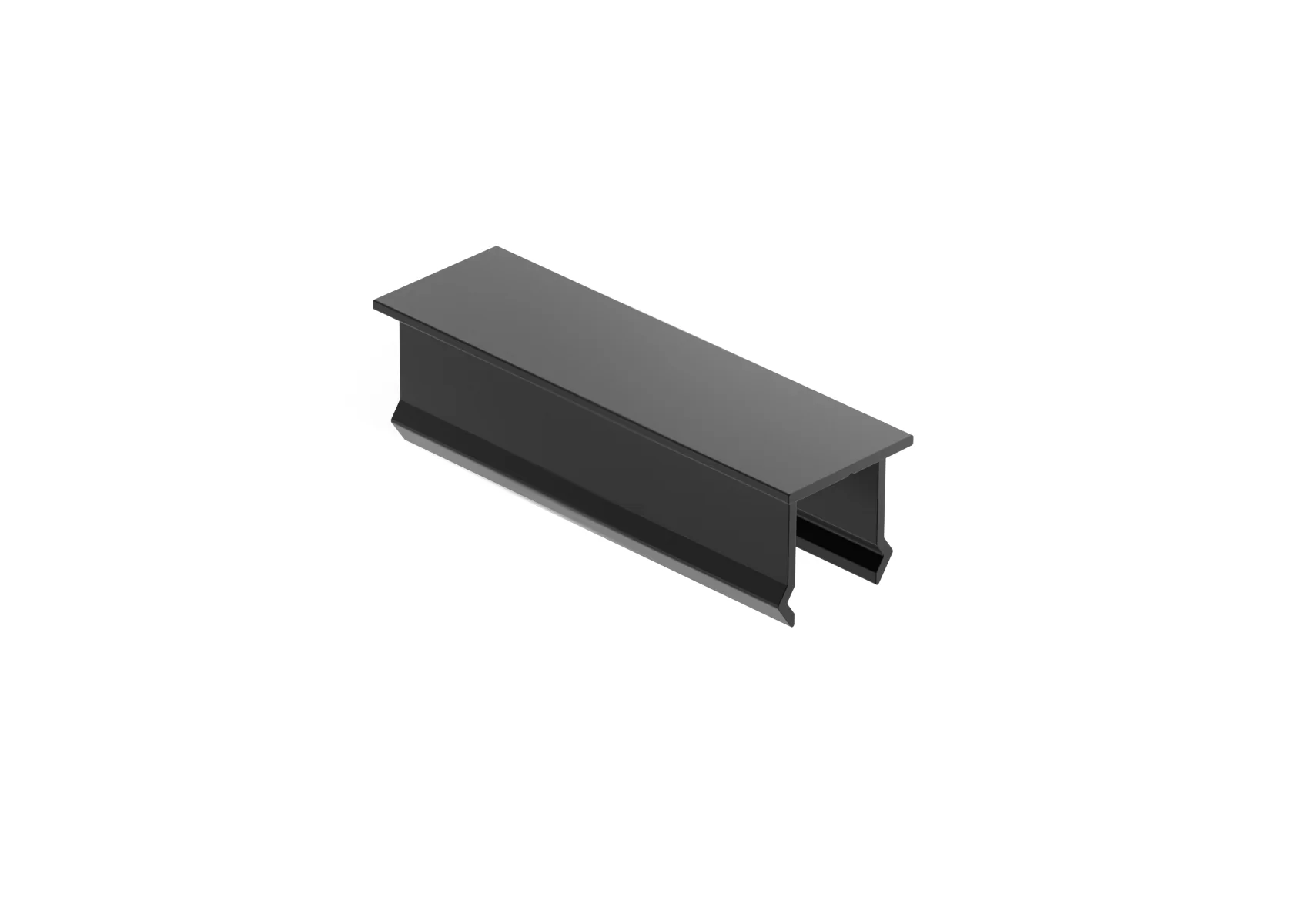 Aluminiowa nakładka na pionowe wypełnienie ogrodzenia, 20x60 – Antracyt RAL 7016
