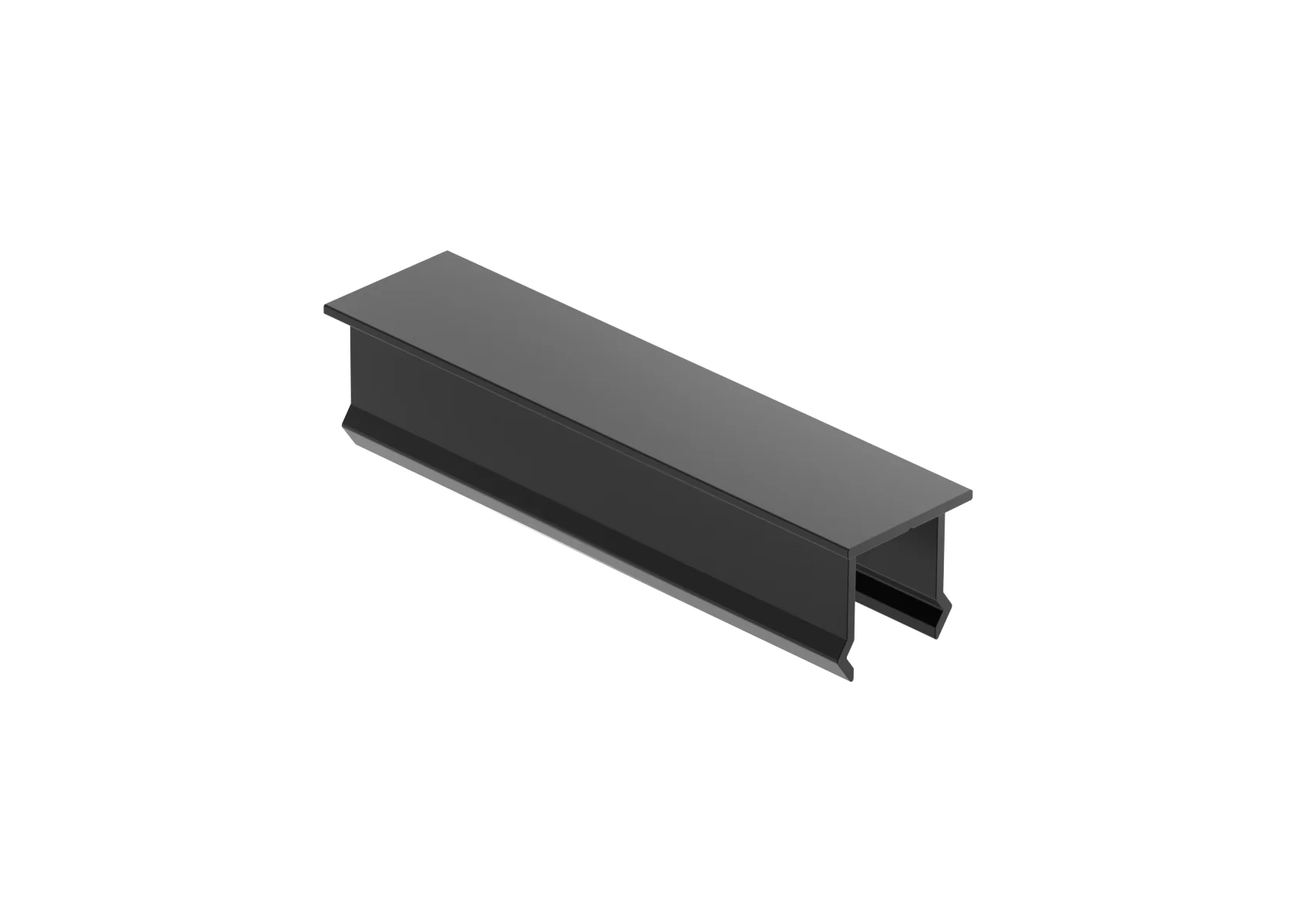 Aluminiowa nakładka na pionowe wypełnienie ogrodzenia, 20x80 – Antracyt RAL 7016