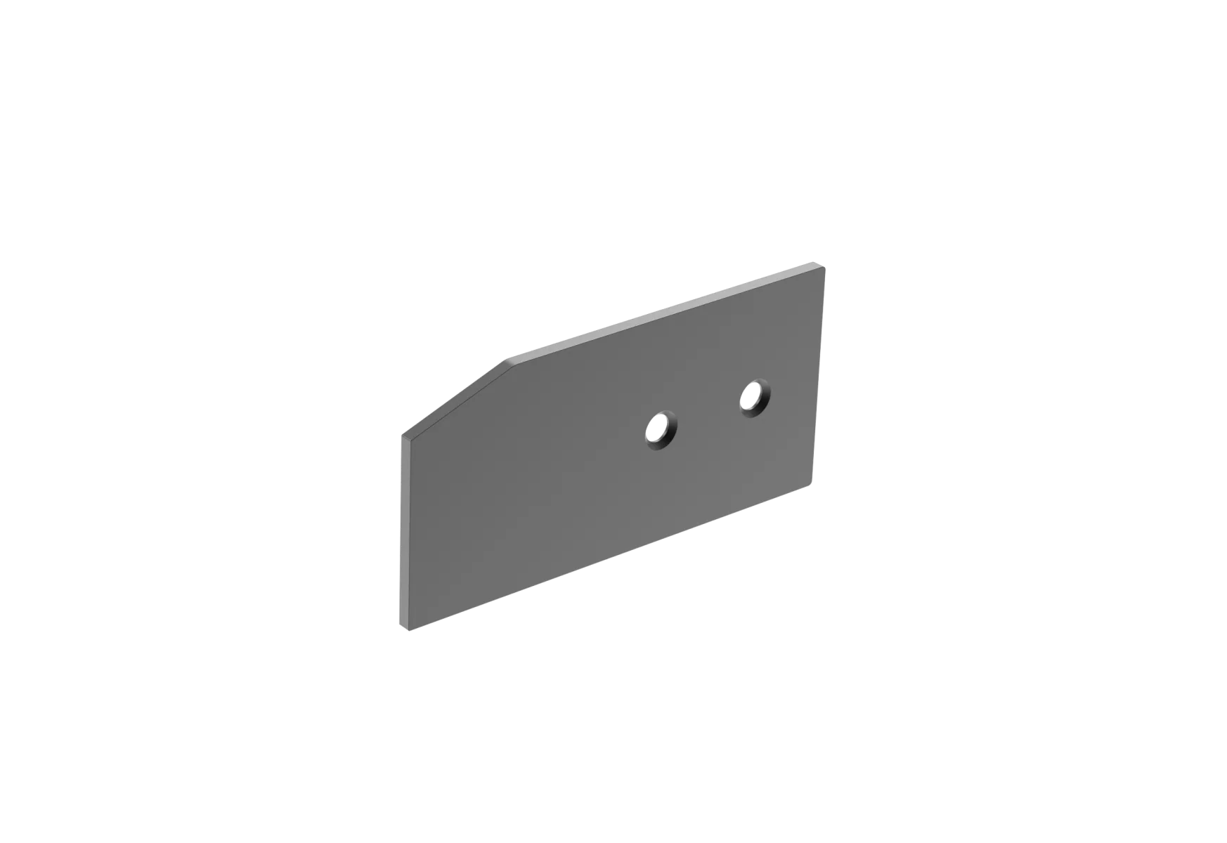 Aluminiowa osłona profili prowadzących bramy przesuwnej 105x50 R7016