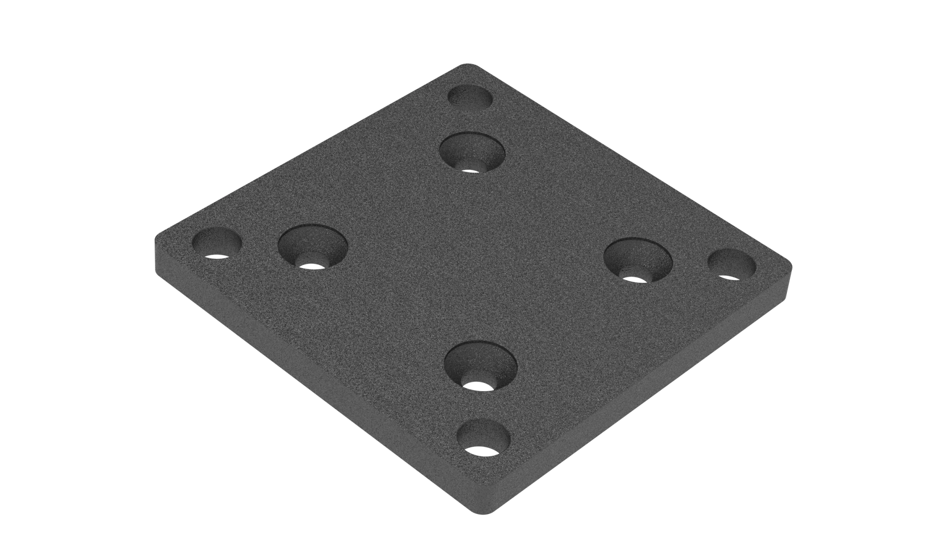 Aluminiowa płyta kotwiąca do słupka 70x70 R7016