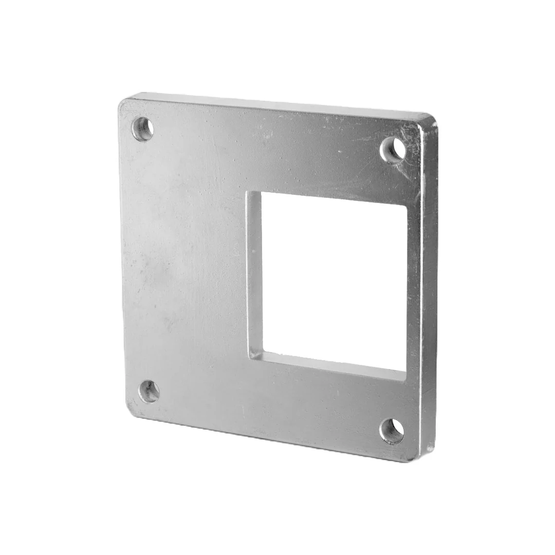 Aluminiowa płyta naprawcza mimośrodowa do słupka 100x100 naturalna