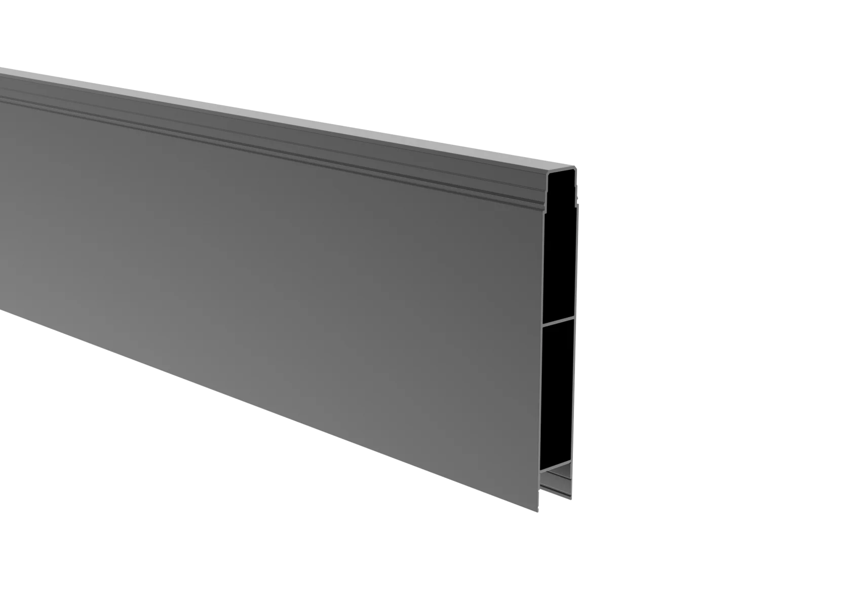 Aluminiowe pełne wypełnienie ogrodzenia, 20 x 120 – 6,0 m – Antracyt RAL 7016