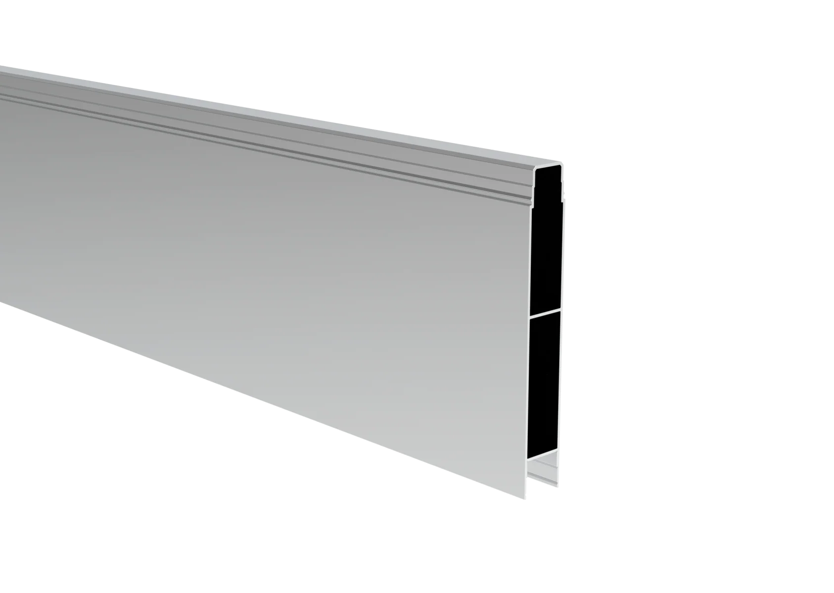 Aluminiowe pełne wypełnienie ogrodzenia, 20 x 120 – 6,0 m – Natural