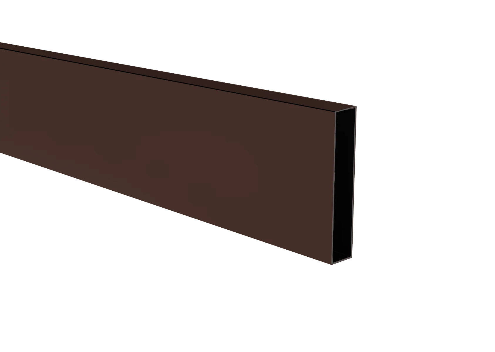Aluminiowe wypełnienie ogrodzeniowe 20 x 100 x 1,1 - 6,0 m - Brązowy RAL 8017