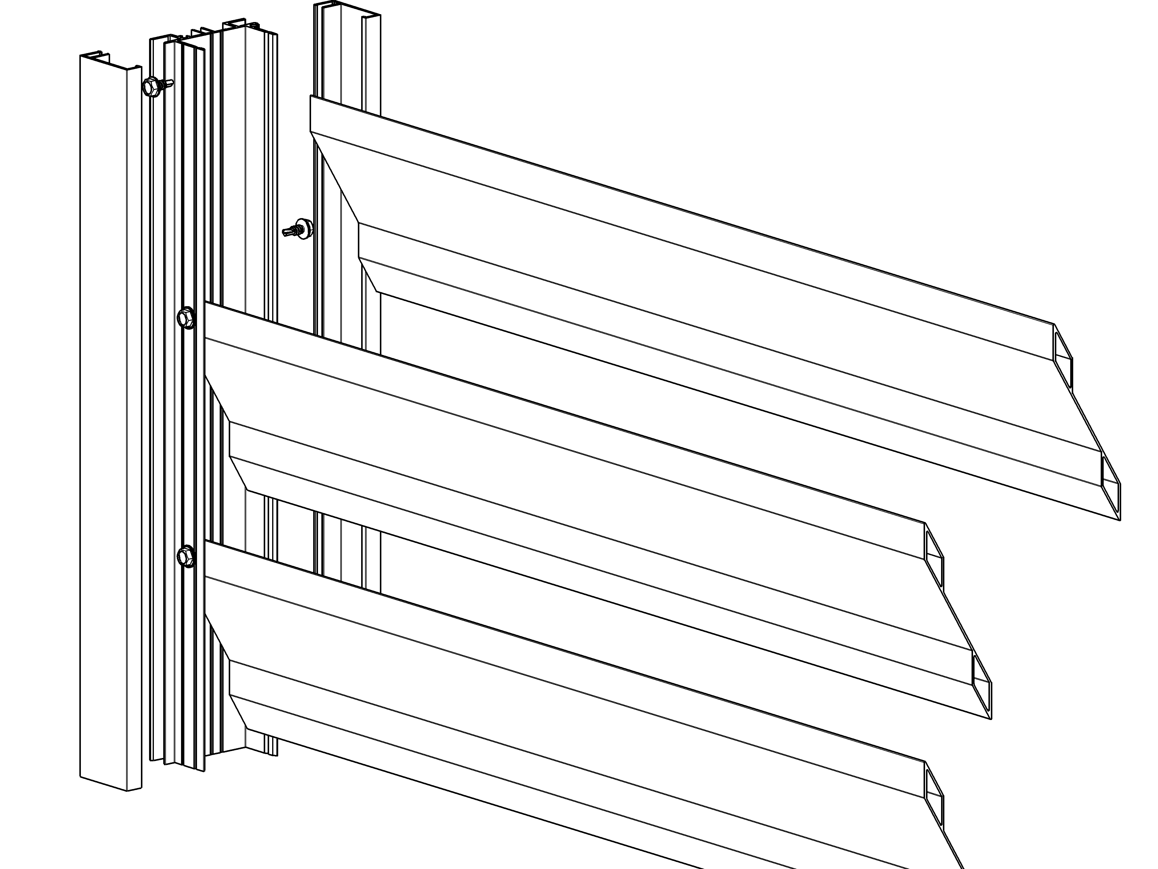 Aluminiowy adapter 64x38-6000mm do żaluzji do 46mm - Image 2