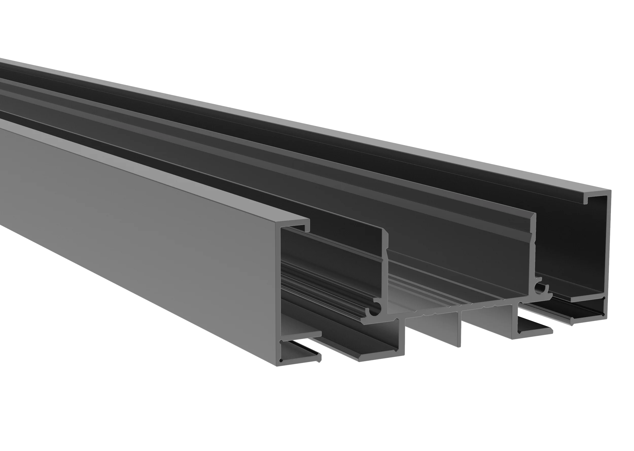 Aluminiowy adapter 66x40-1200mm do żaluzji do 46mm R7016 - Image 3