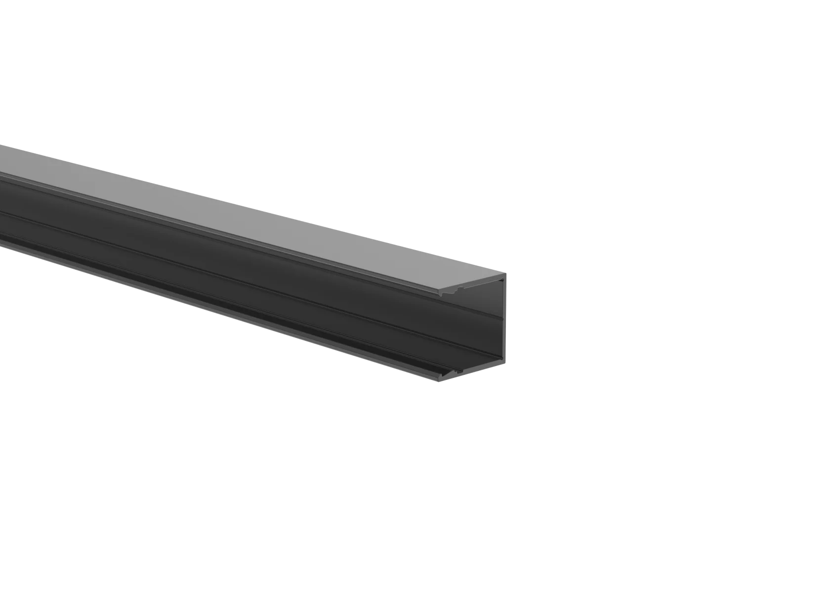 Aluminiowy adapter do ogrodzeń do wypełnień 20 mm i do systemu elewacyjnego, 25 × 25 – 6,0 m – Antracyt RAL 7016