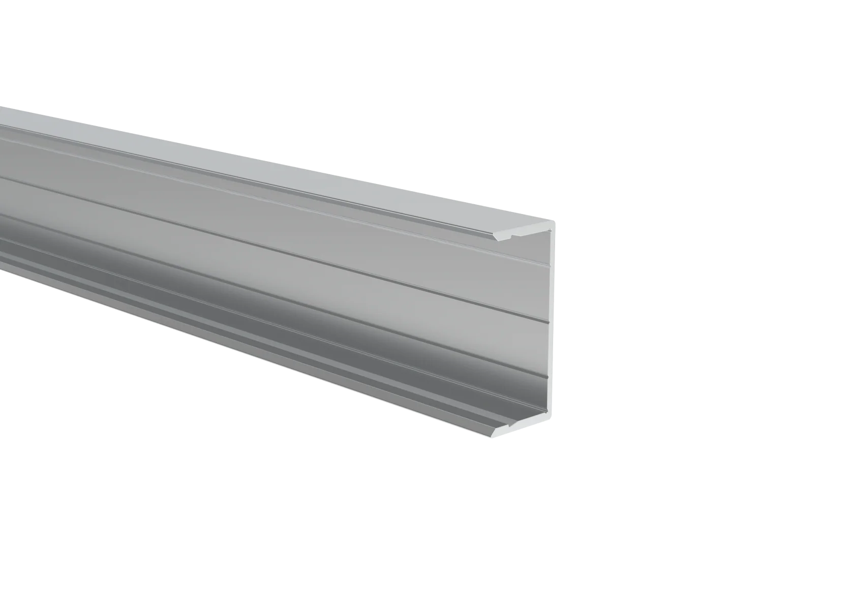 Aluminiowy adapter ogrodzeniowy do wypełnień 40 mm i systemu fasadowego, 45 x 20 – 6,0 m – Natural