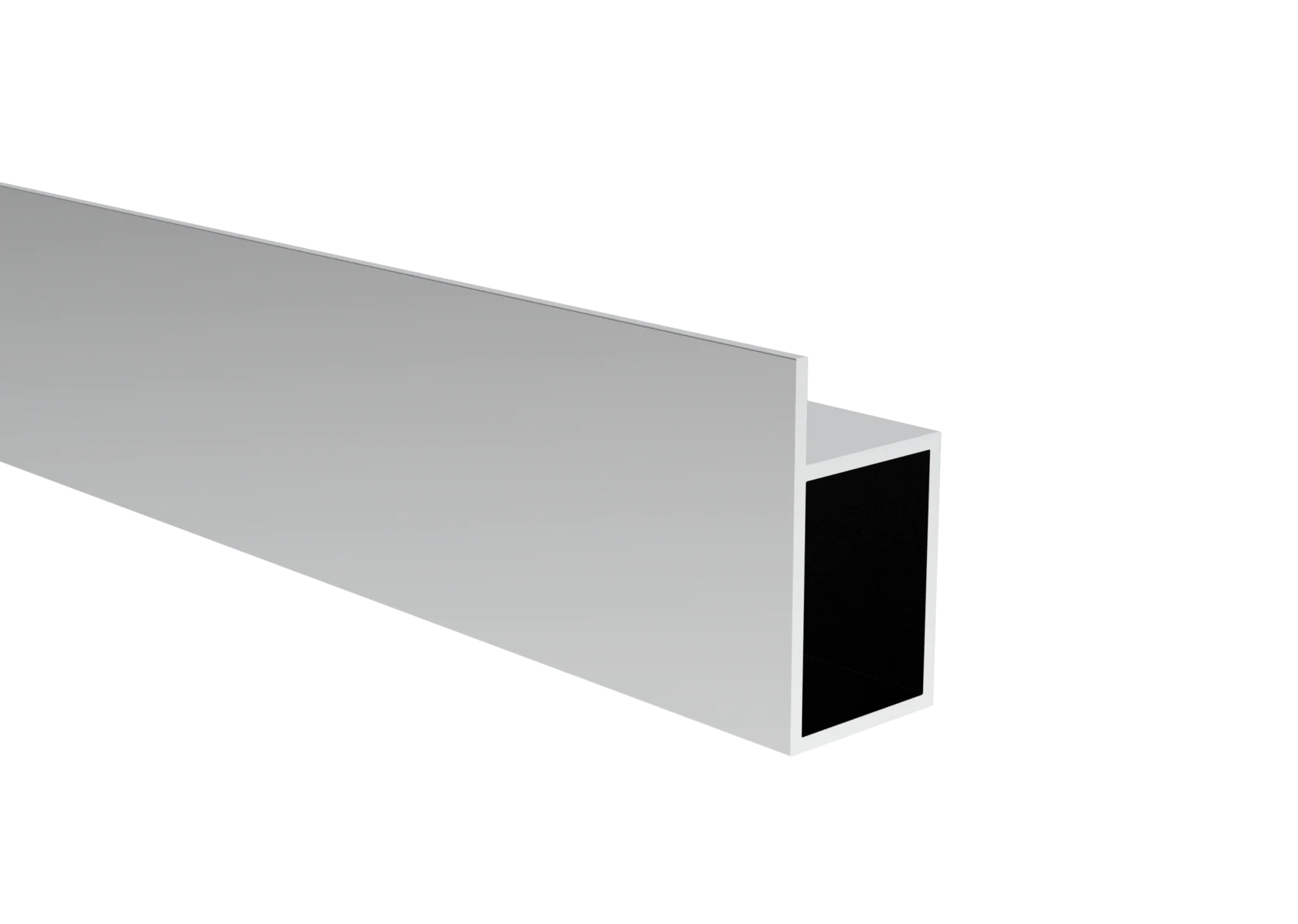 Aluminiowy profil P, zamknięty