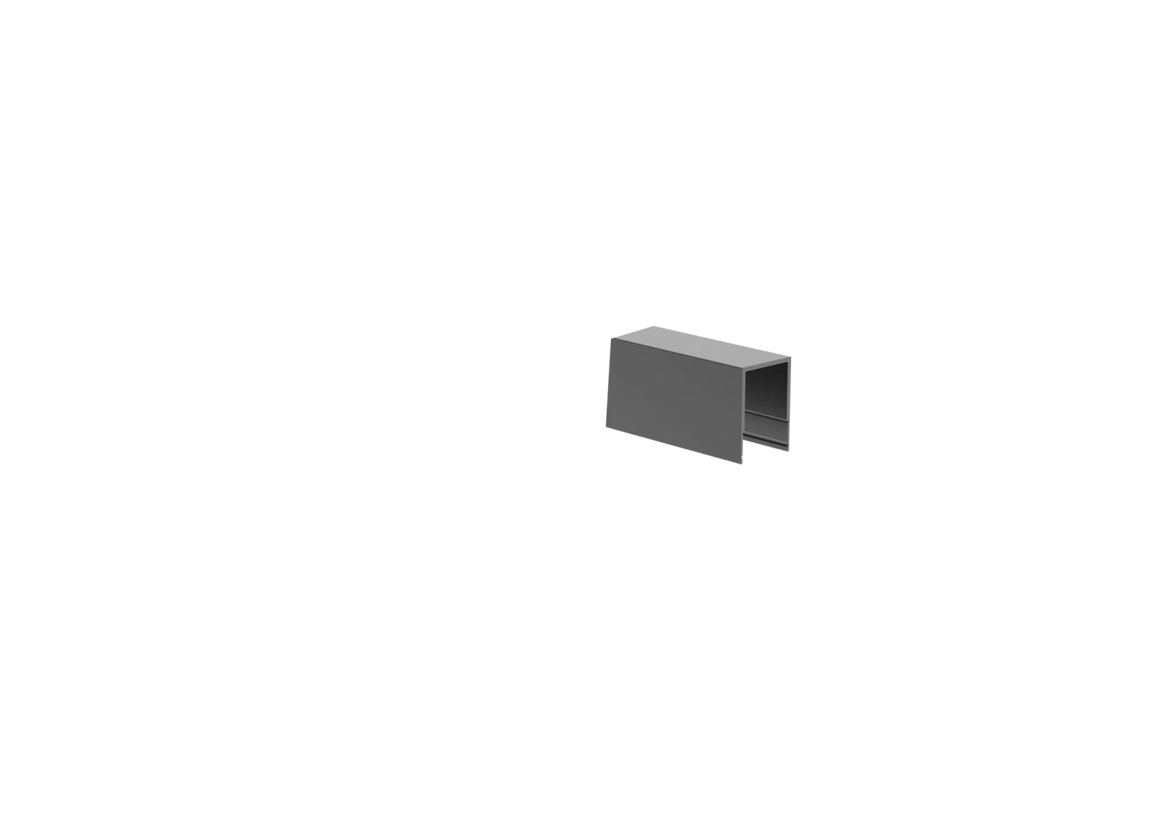 Click-lock dystansowa listwa maskująca wypełnienia ogrodzeniowego do adapterów U, 20×28 – 50 mm – Antracyt RAL 7016
