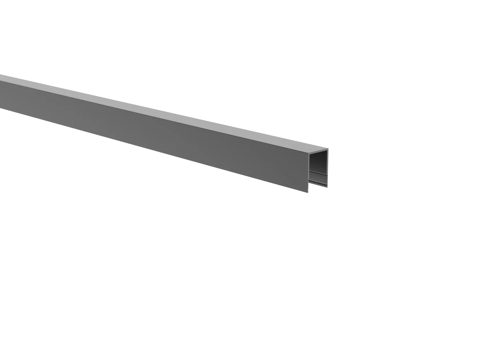 Click-lock górna listwa wykończeniowa pełnego wypełnienia ogrodzenia FG/F20 – 6,0 m – Antracyt RAL 7016