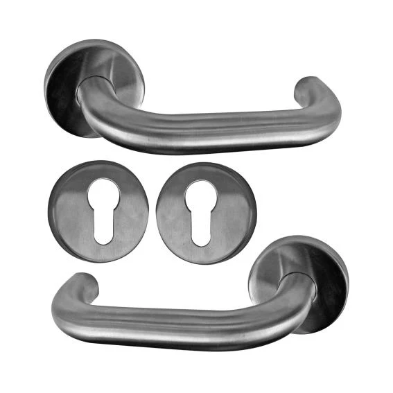 Klamka z szyldem -  para AISI 304, K320, - Image 2