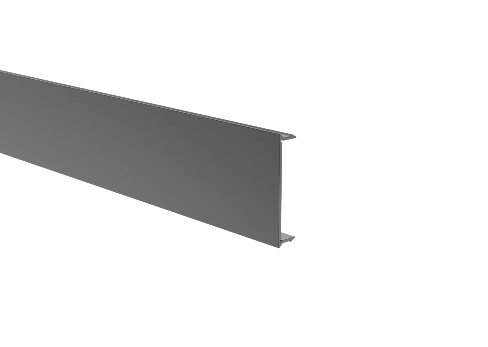 Listwa ochronna typu click–lock do profilu ogrodzeniowego 70×70 oraz adaptera U systemu ogrodzeniowego i elewacyjnego