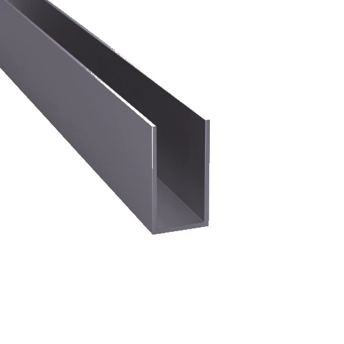 Profil aluminiowy U AL 36x19x1.5mm black