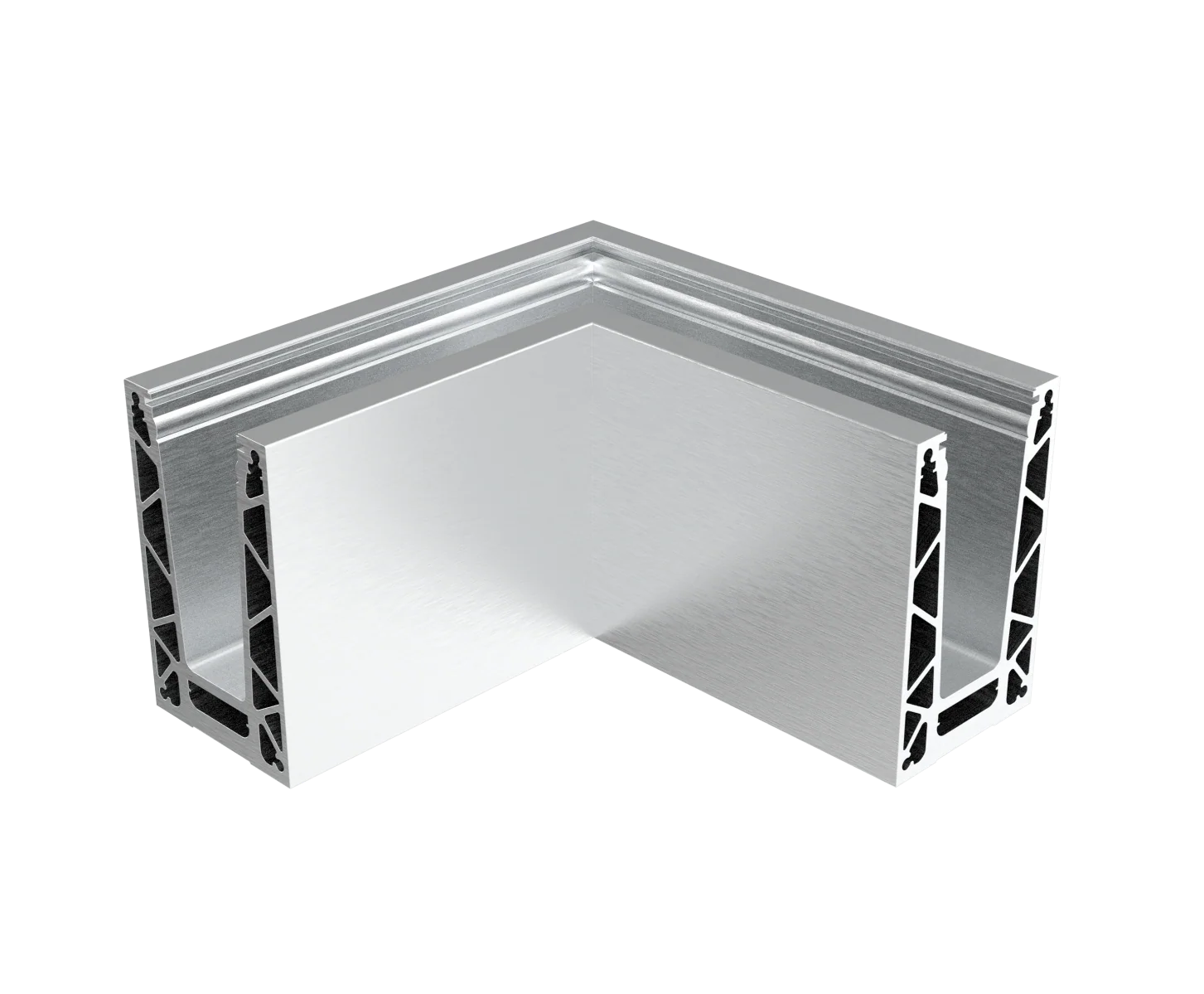 Profil balustrady szklanej Al AL/ELOX/Satin L195mm