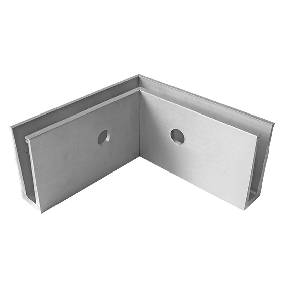 Profil balustrady szklanej Al-boczny AL/ELOX/Satin