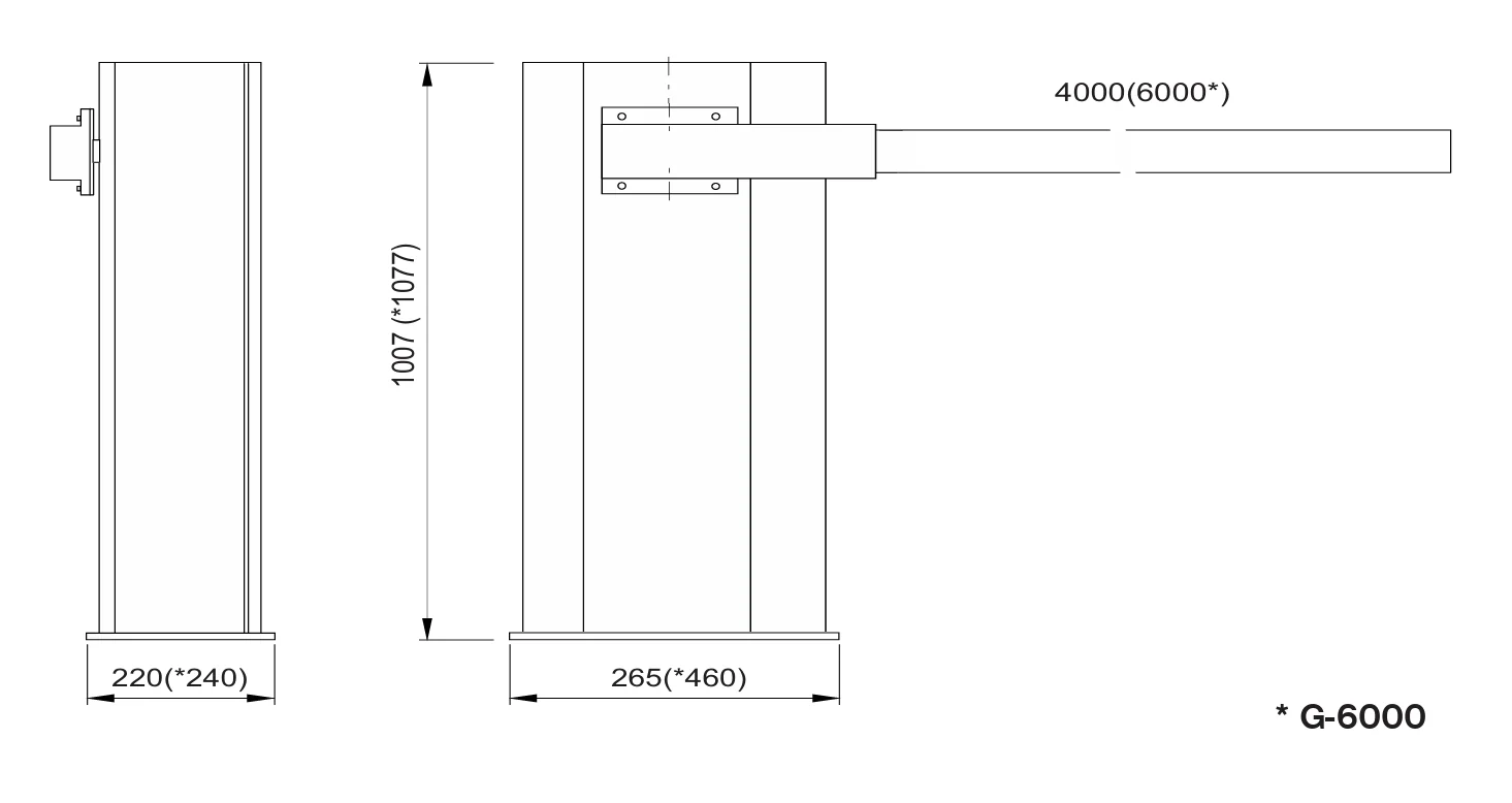 Szlaban 24V, 6,5m - Image 2