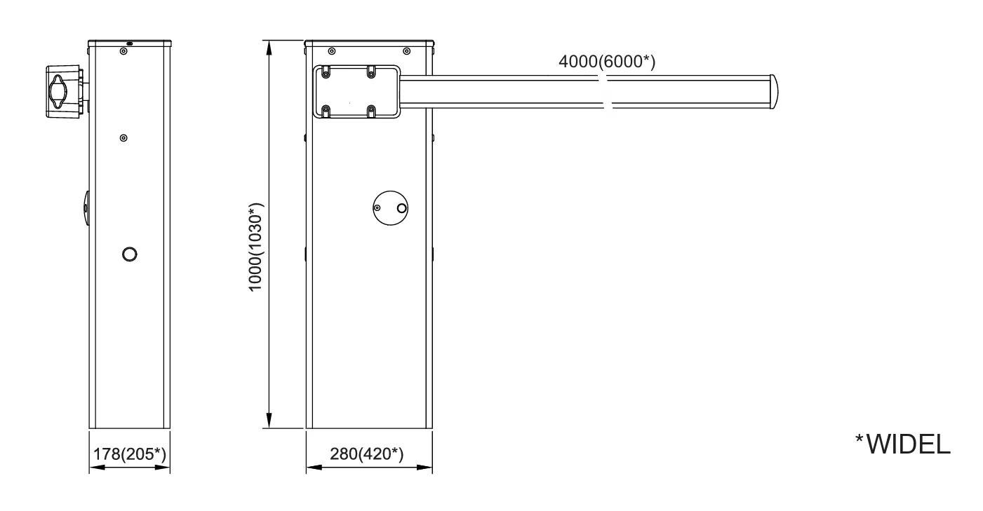 Szlaban automatyczny 24V, 6m - Image 2