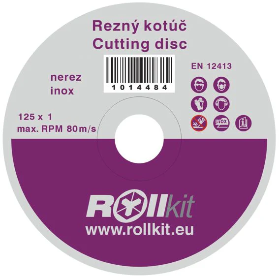 Tarcza tnąca do stali nierdzewnej, D125, d22,2 , t1mm