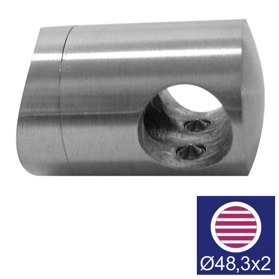 Uchwyt przelotowy złączny AISI316, d12/D48,3mm