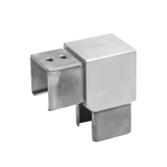 Uchwyt szkla-złączka rury-kolano 90°, 40x40x2mm - Image 2