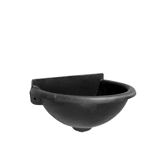 Umywalka ogrodowa 465x240x320mm, czarny, żeliwo