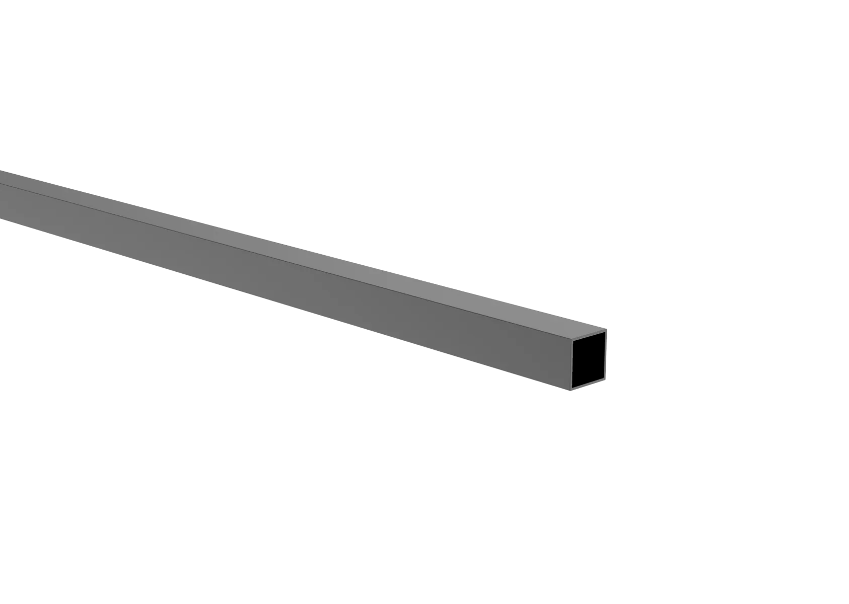 Wypełnienie ogrodzenia aluminiowego i narożna listwa elewacyjna, 20 x 20 – 3,0 m – Antracyt RAL 7016