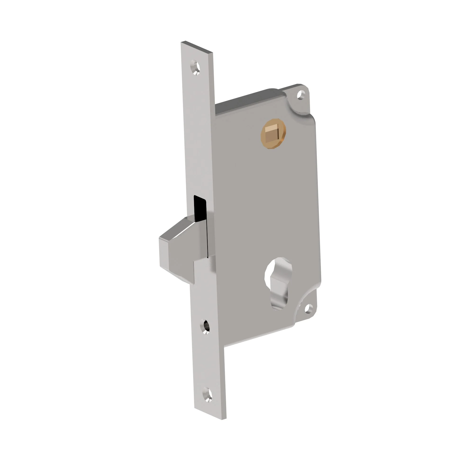 Zamek do bramy przesuwnej Zn, 72x40mm